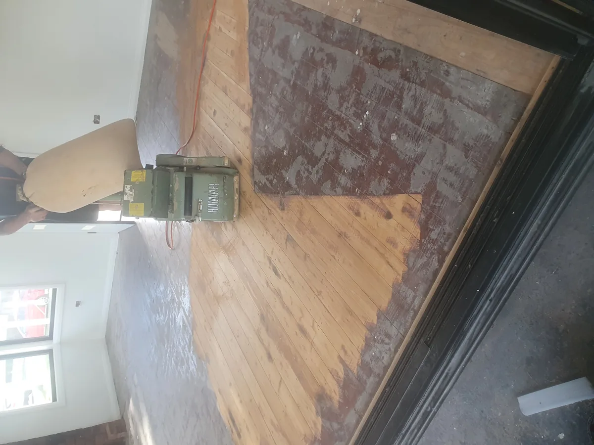 Sanding back to bare timber