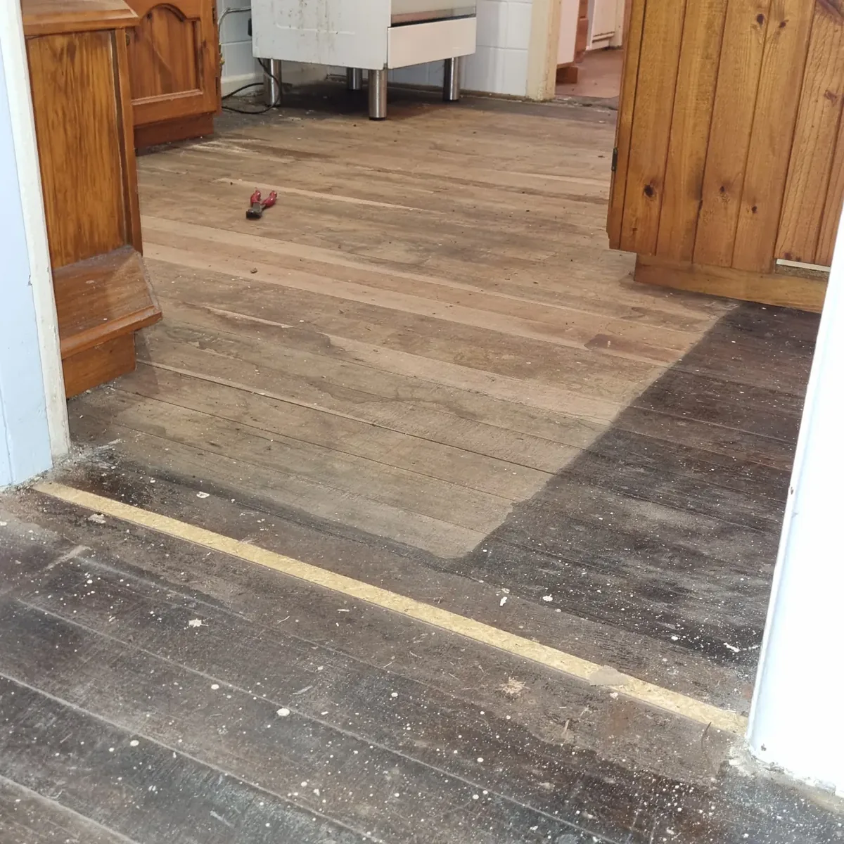 Old hardwood floor brought back to life