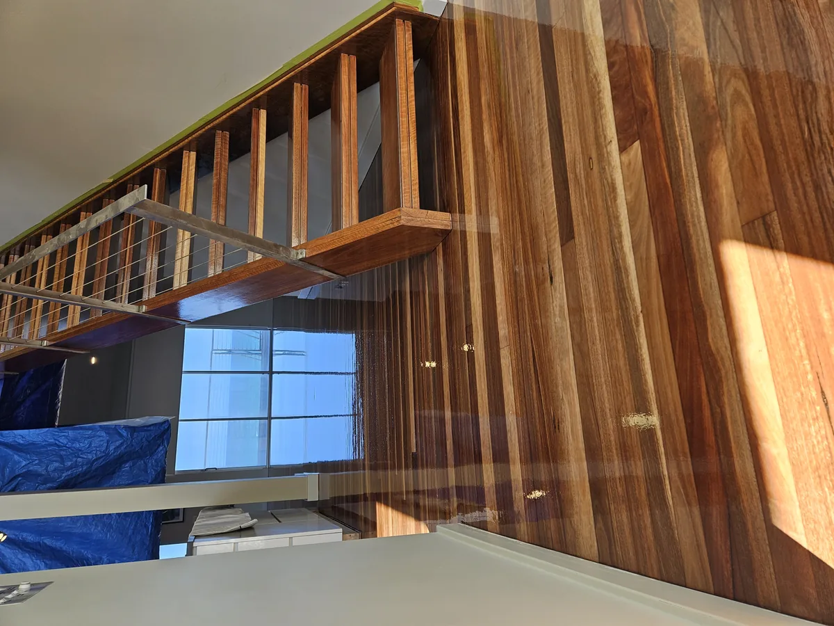 Polished floor after final coat